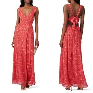 ba&sh XO Betty Silk Dress Medium NEW NWT